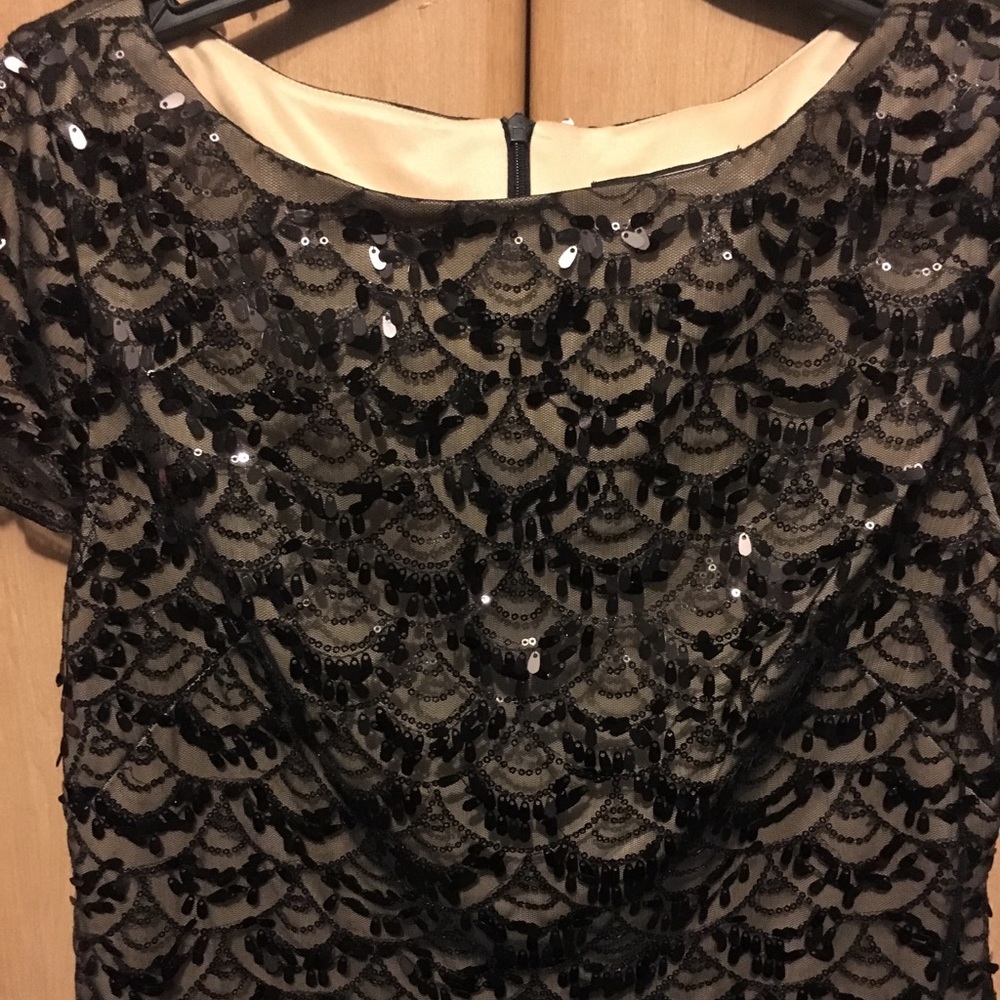 Jessica Howard Black Sequin Dress